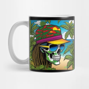 Reggae Music - Jamaican Stoner Skull 22 Mug